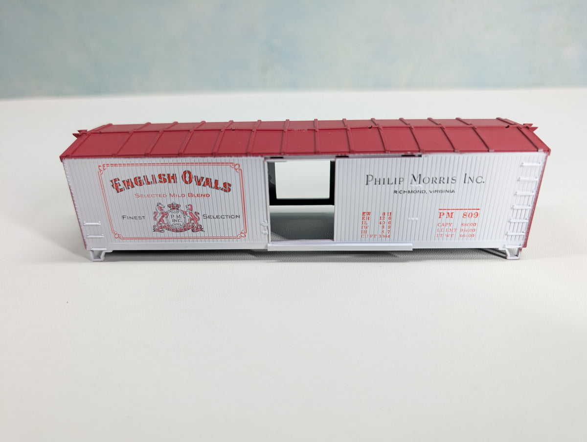 USED TRAIN MINIATURE HO Scale Tobacco Road Series Car English Ovals Cigarettes PM #809 KIT