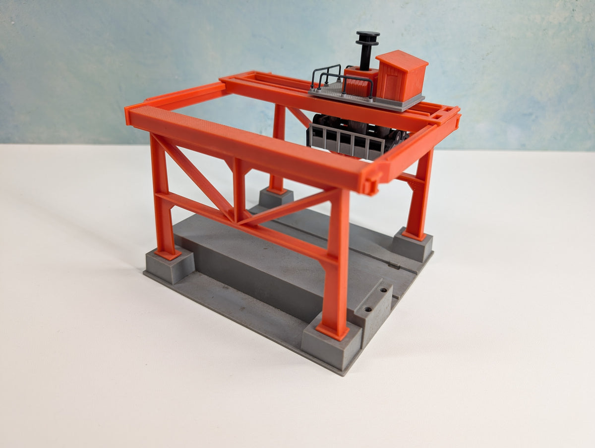 USED Tyco HO Scale Operating Piggyback Loader & Unloader