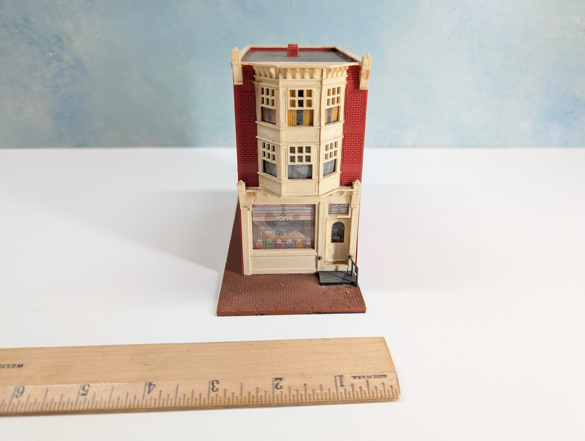 USED HO Scale Cigar Shop, Brick Storefront
