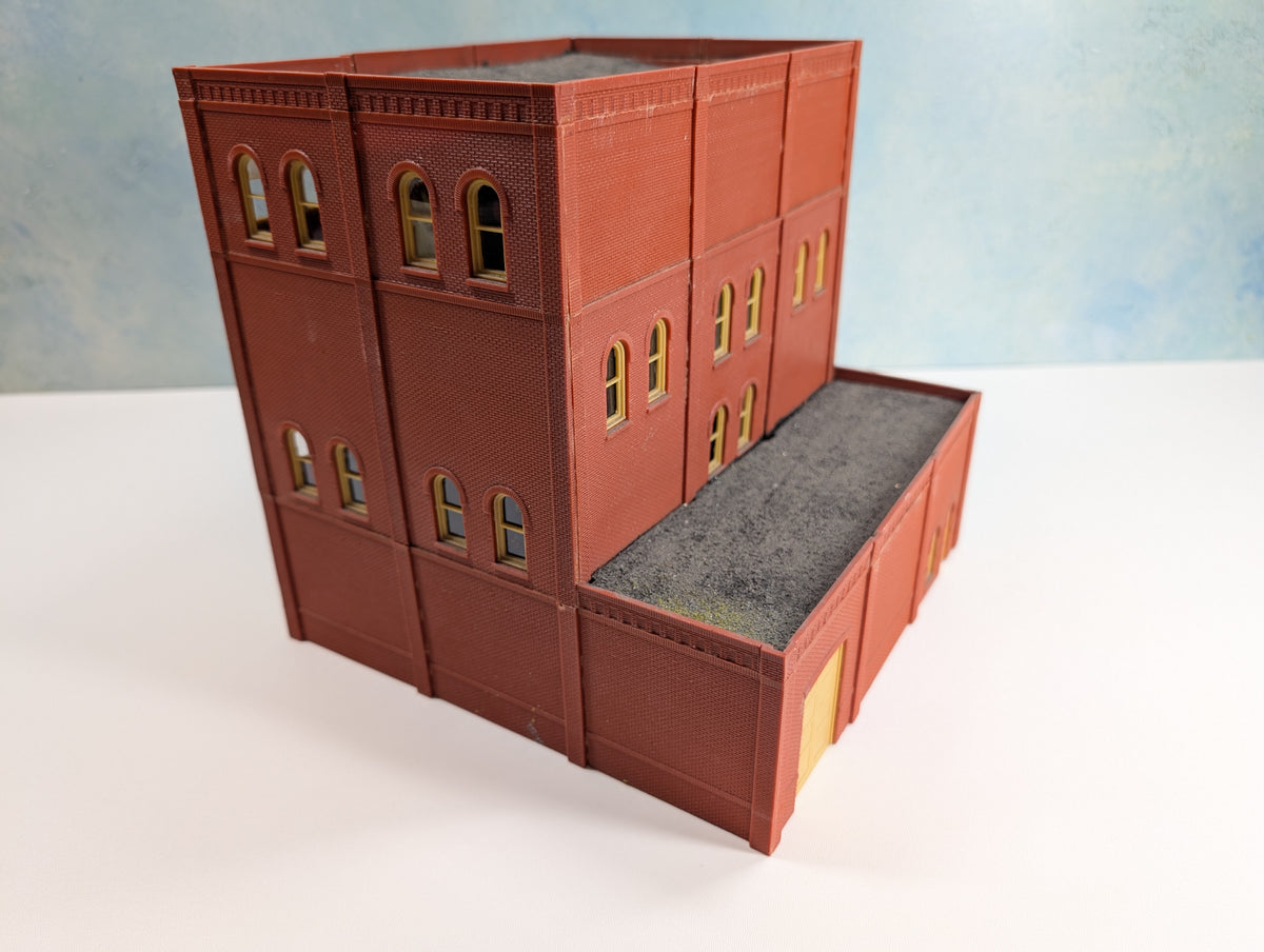 USED DPM HO Scale Large Brick Warehouse