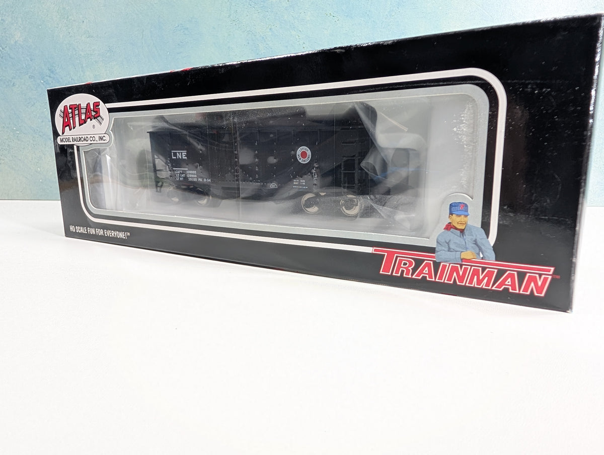 Atlas Trainman #ARHS-07 HO Scale 2 Bay Offset Hopper w/ Decals Lehigh & New England LNE Metal Wheels