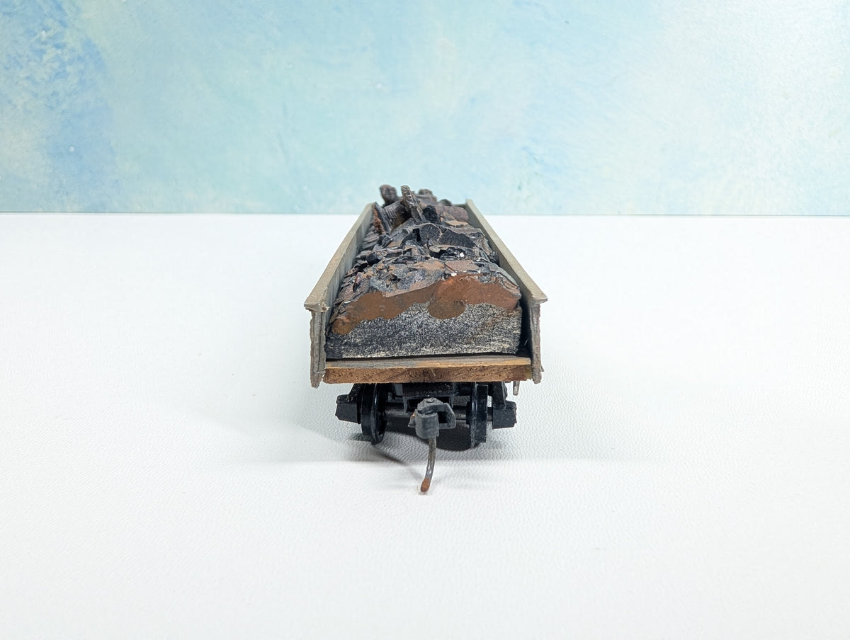USED HO Scale Gondola w/ Scrap Load Toledo & Ohio Central T&OC #X-270