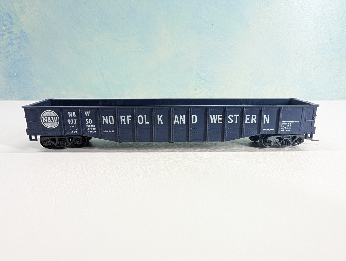 USED Athearn HO Scale 50' Gondola Norfolk & Western NW #97750