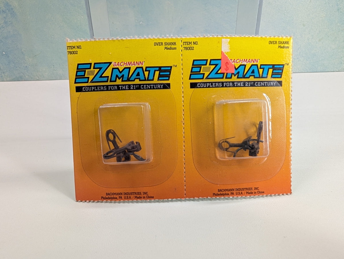 Bachmann 78002 HO Scale Over Shank, Medium E-Z Mate Couplers (4 pcs)