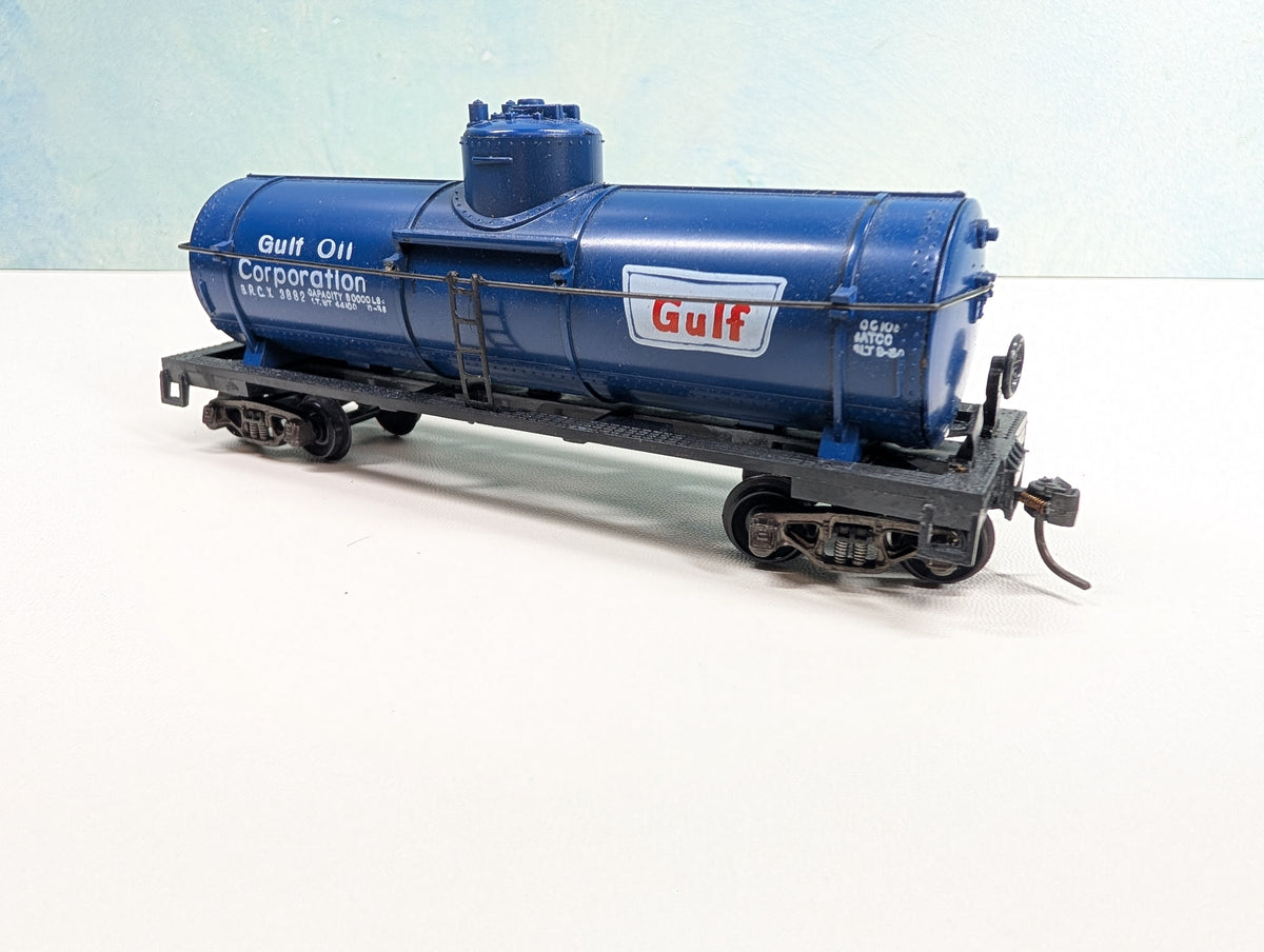 USED Varney HO Scale Single Dome Tank Car Gulf Oil GRCX #3882