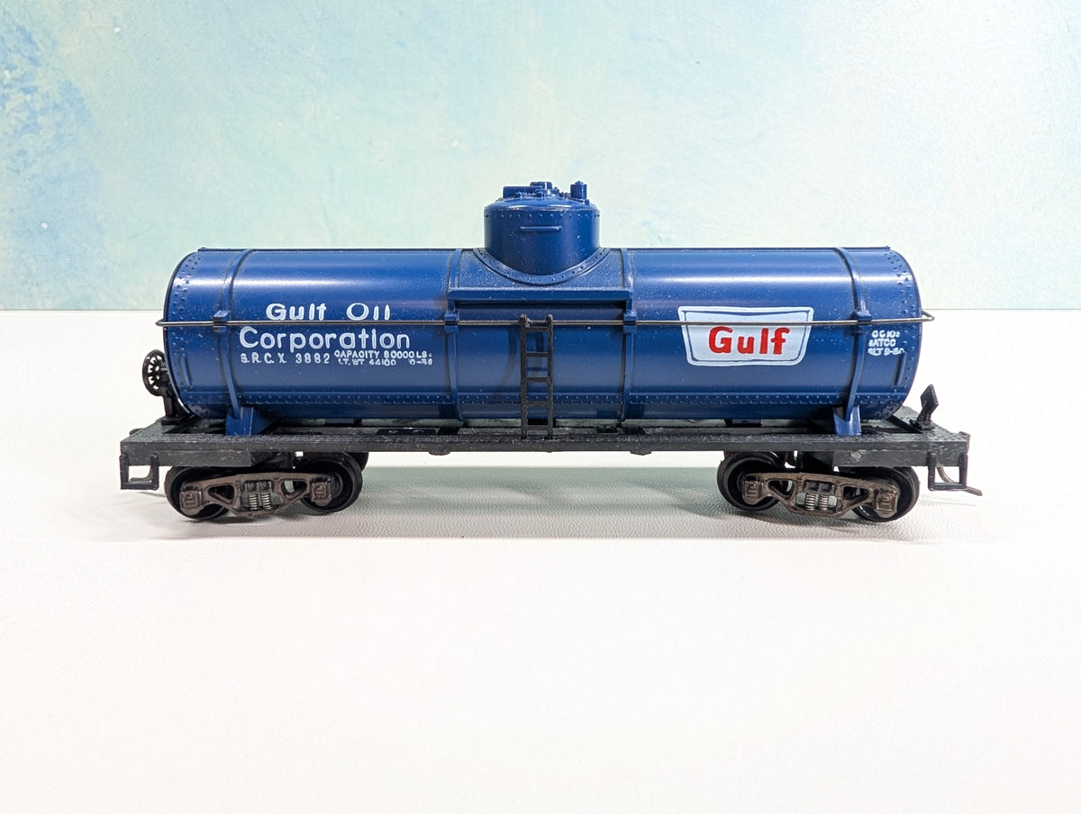 USED Varney HO Scale Single Dome Tank Car Gulf Oil GRCX #3882