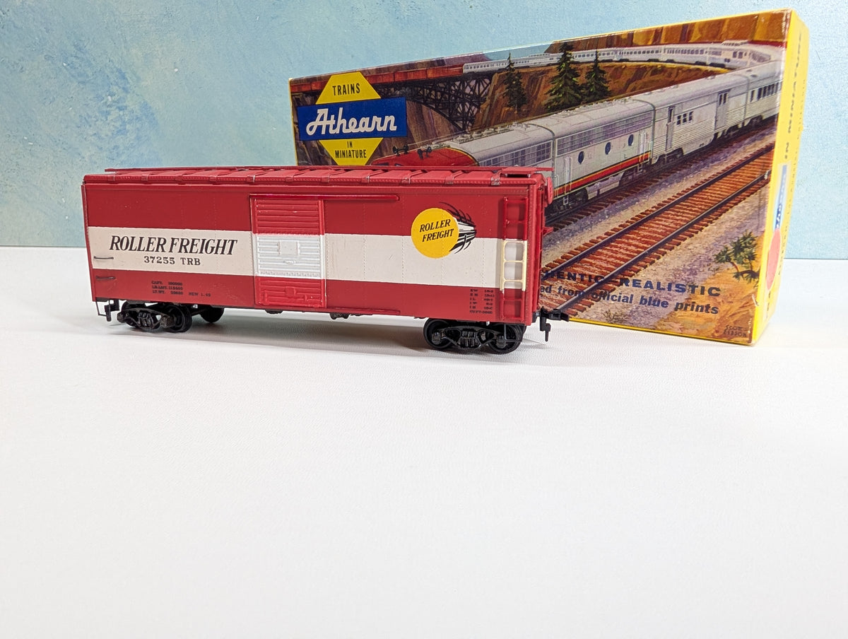 USED Athearn A180 HO Scale Metal Built 40' Box Car Timken Roller Freight TRB #37255