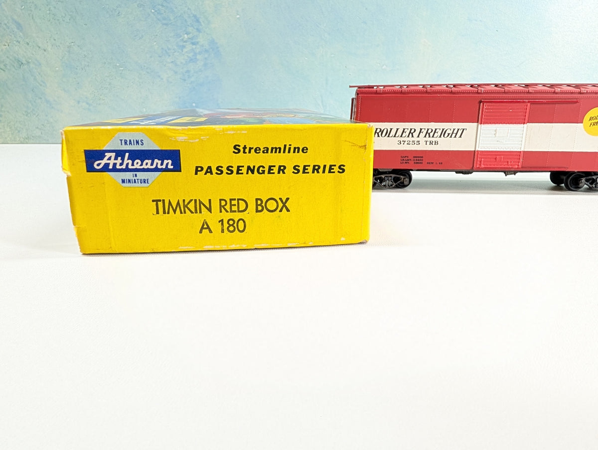 USED Athearn A180 HO Scale Metal Built 40' Box Car Timken Roller Freight TRB #37255