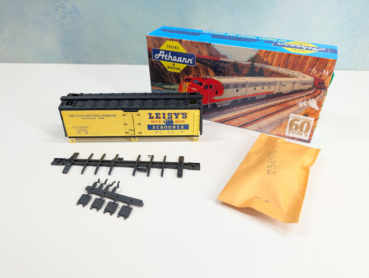 Athearn HO Scale 40' Reefer Box Car Leisy's Beer CCC&StL #34077 Greenway Products Custom KIT
