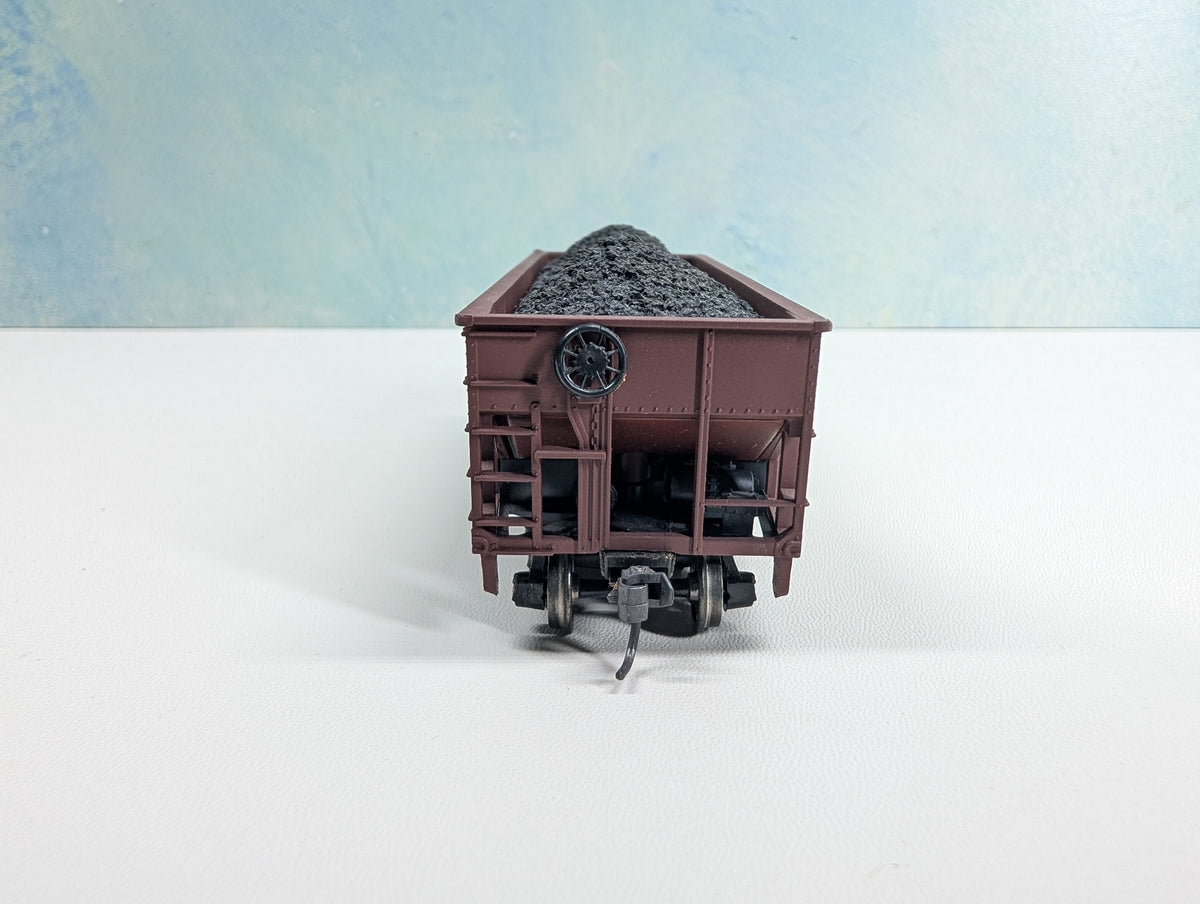 USED Athearn HO Scale 2 Bay Hopper w/ Load Western Maryland WM #16507 Metal Wheels