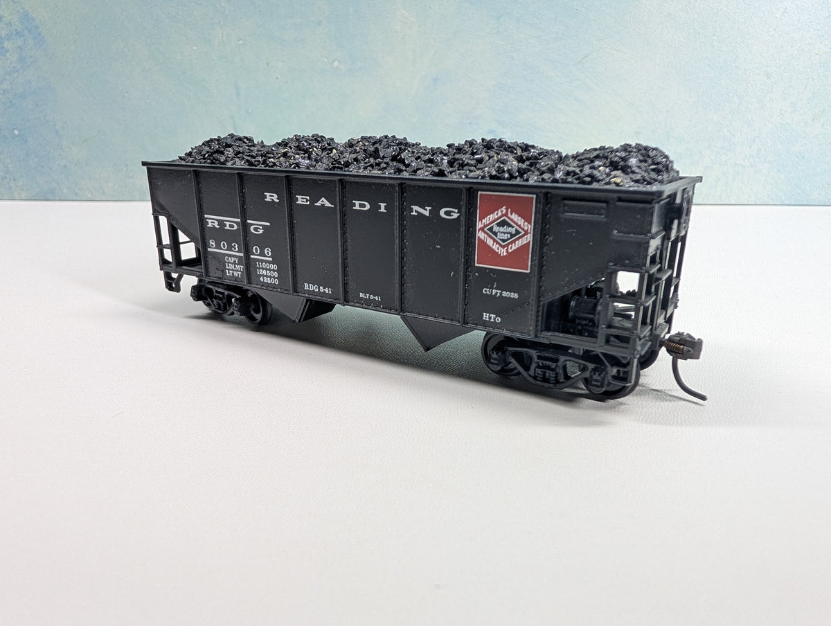 USED Athearn HO Scale Hopper w/ Coal Load Reading RDG #80306