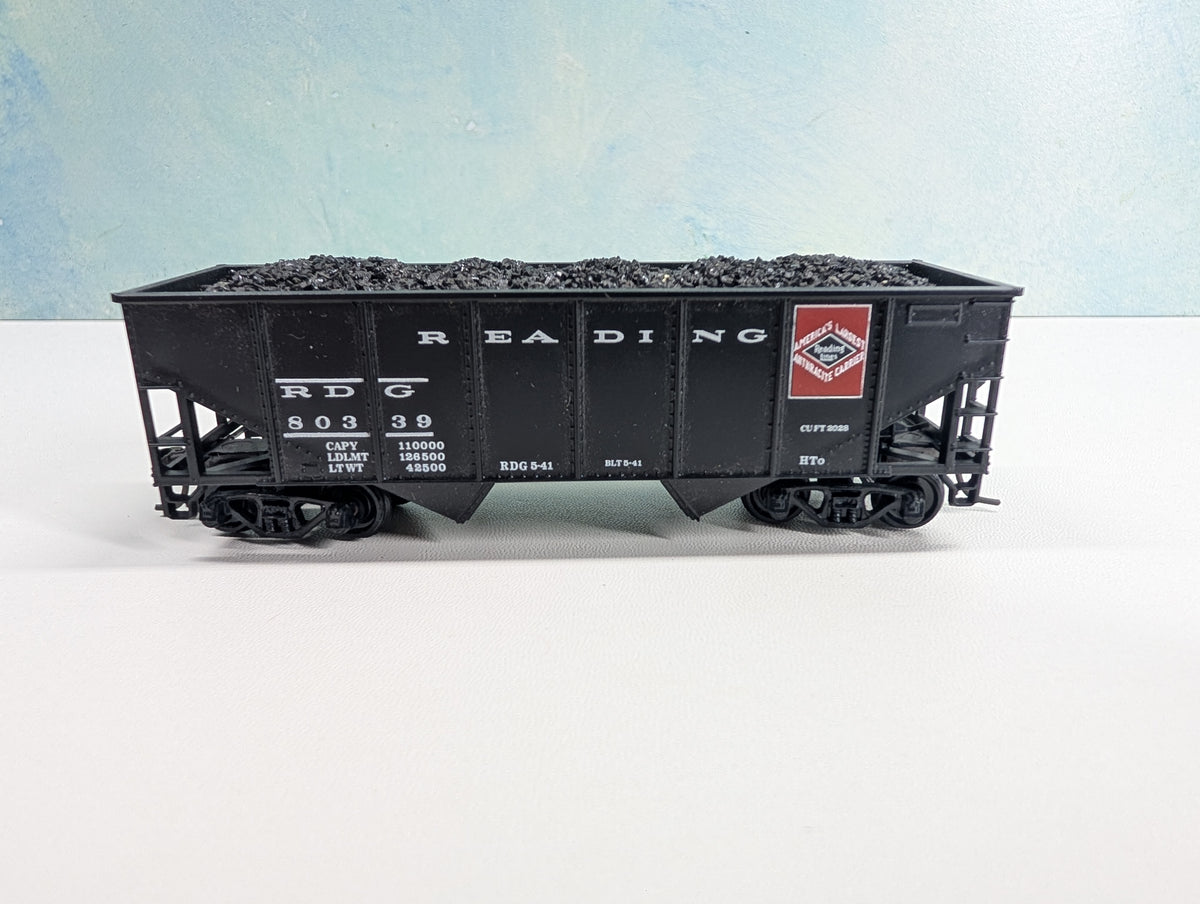 USED Athearn HO Scale Hopper w/ Coal Load Reading RDG #80339