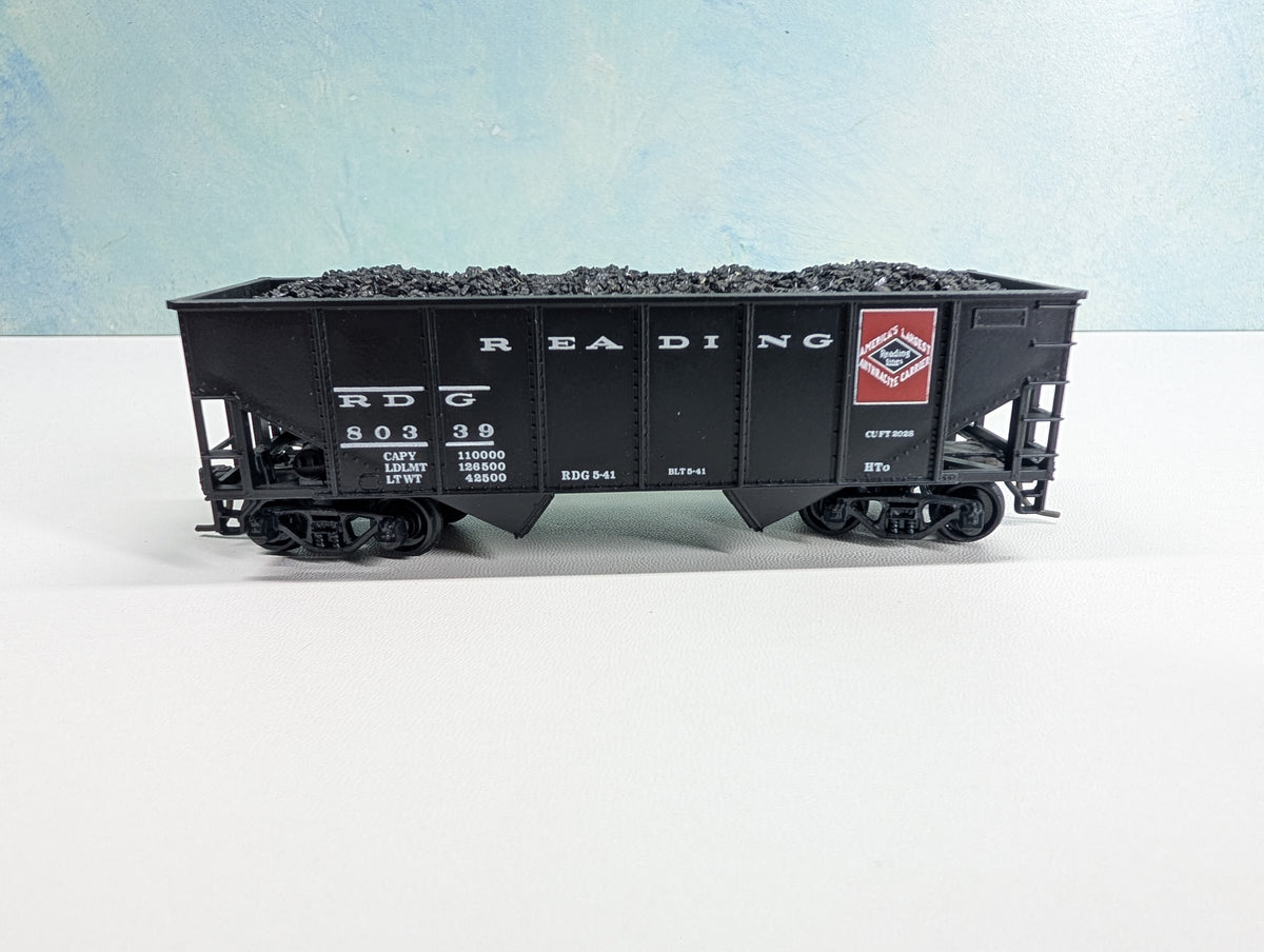 USED Athearn HO Scale Hopper w/ Coal Load Reading RDG #80339