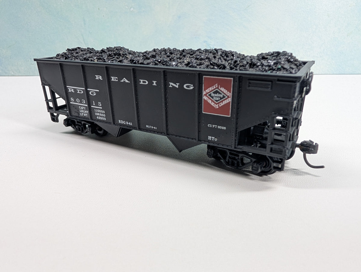 USED Athearn HO Scale Hopper w/ Coal Load Reading RDG #80315