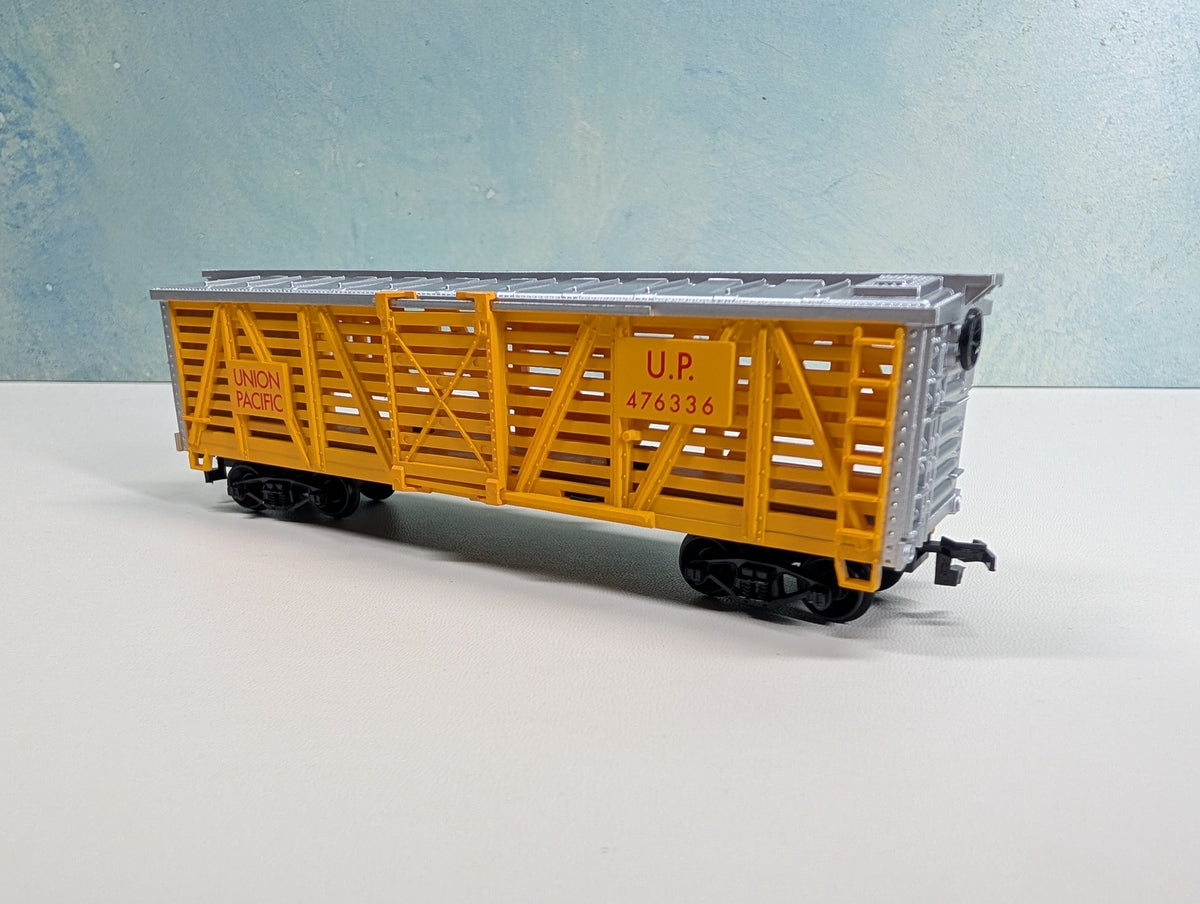USED Life-Like HO Scale Cattle Stock Car Union Pacific UP #476336