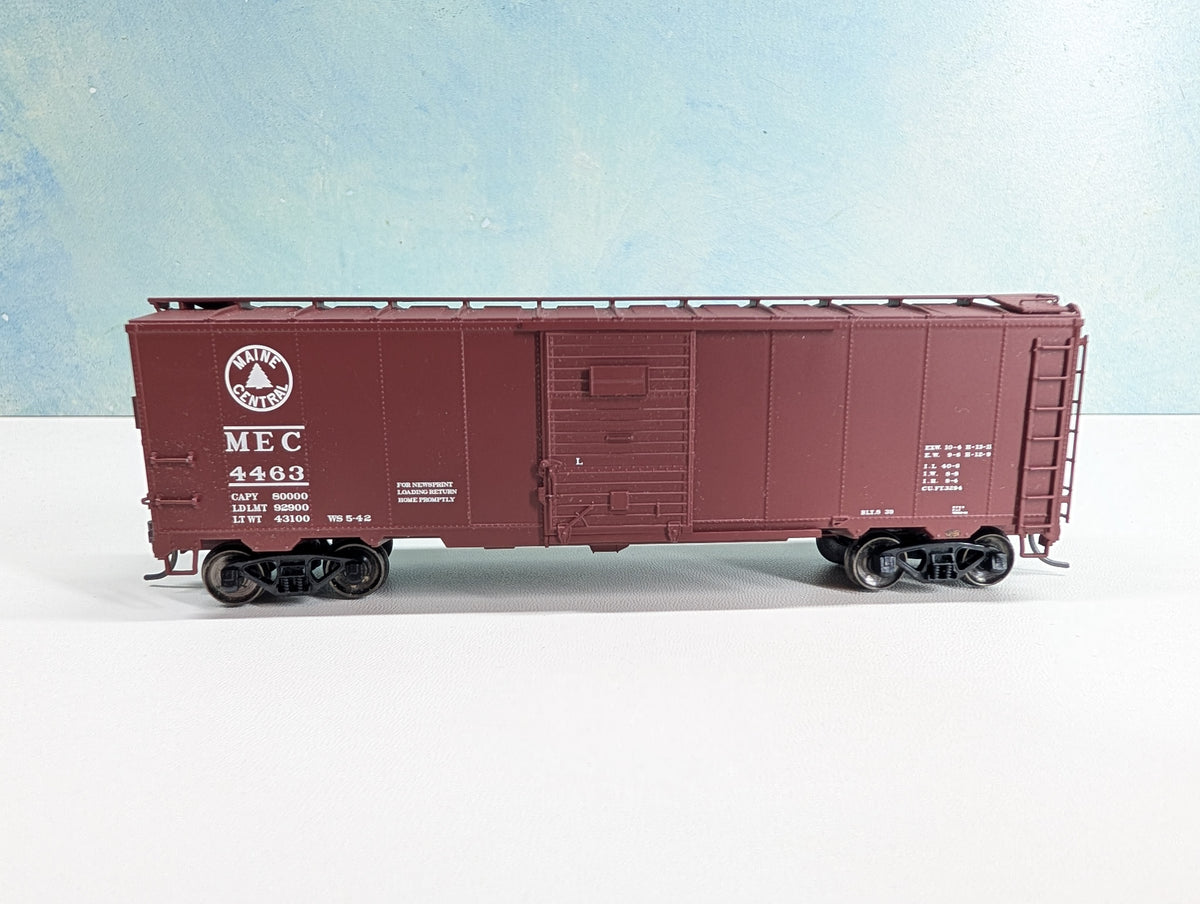 USED Atlas HO Scale 40' Box Car Maine Central MEC #4463 Metal Wheels