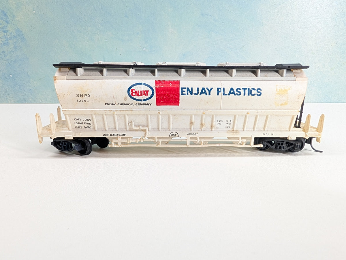 USED HO Scale Covered Hopper Enjay Plastics SHPX #52793