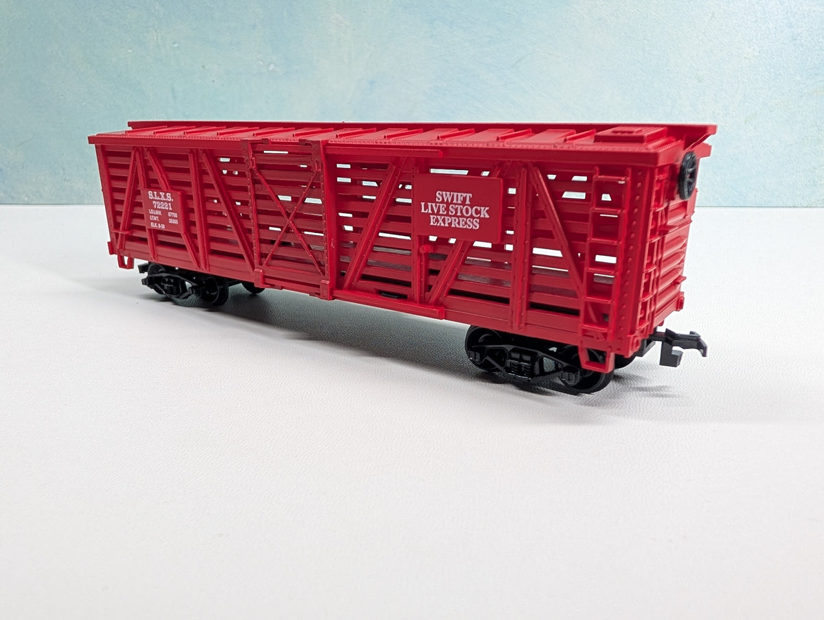 USED Life-Like HO Scale Cattle Stock Car Swift SLXS #72221