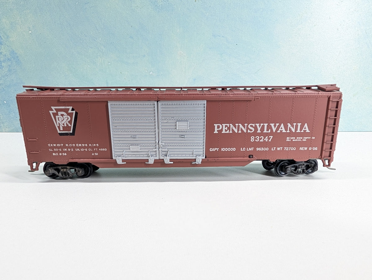 USED Athearn HO Scale 50' DD Box Car Pennsylvania PRR #83247