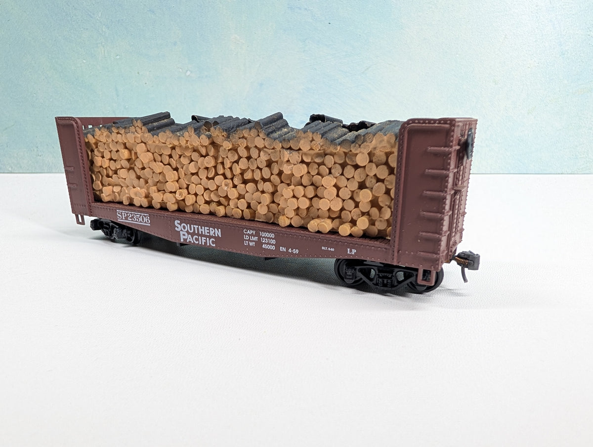 USED Athearn HO Scale Bulkhead Car w/ Load Southern Pacific SP #23506