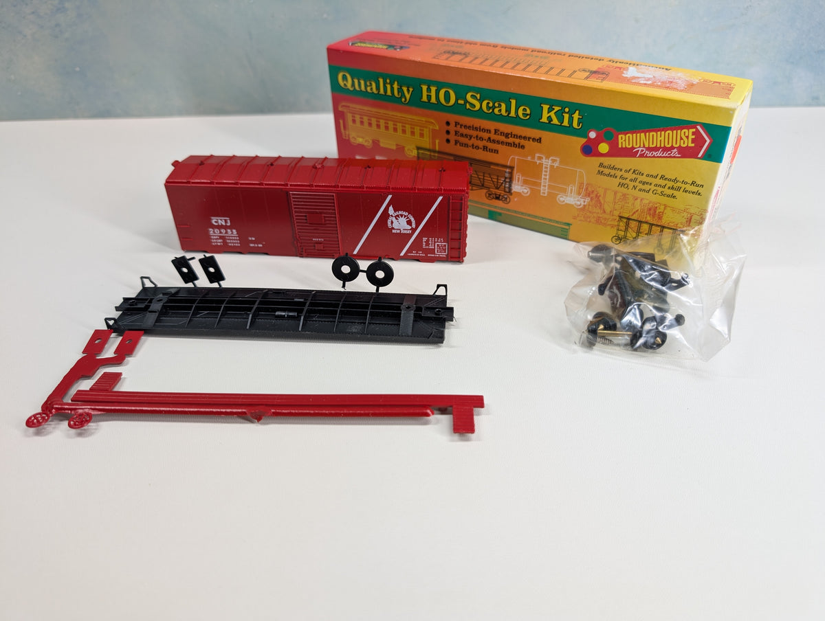 USED Roundhouse HO Scale 40' AAR Box Car CNJ #20955 KIT