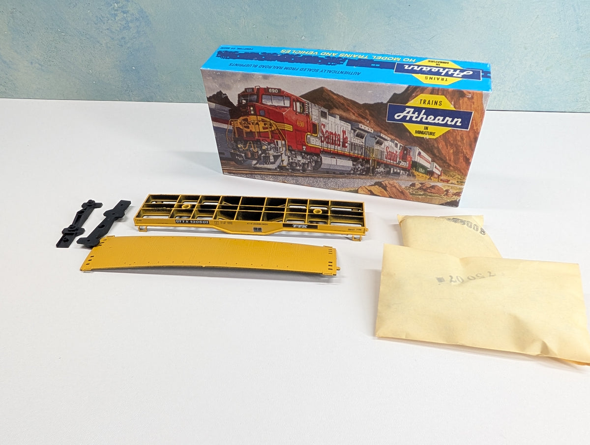 USED Athearn 1298 HO Scale Heavy Duty Flat Car TTX QTTX #130501 KIT