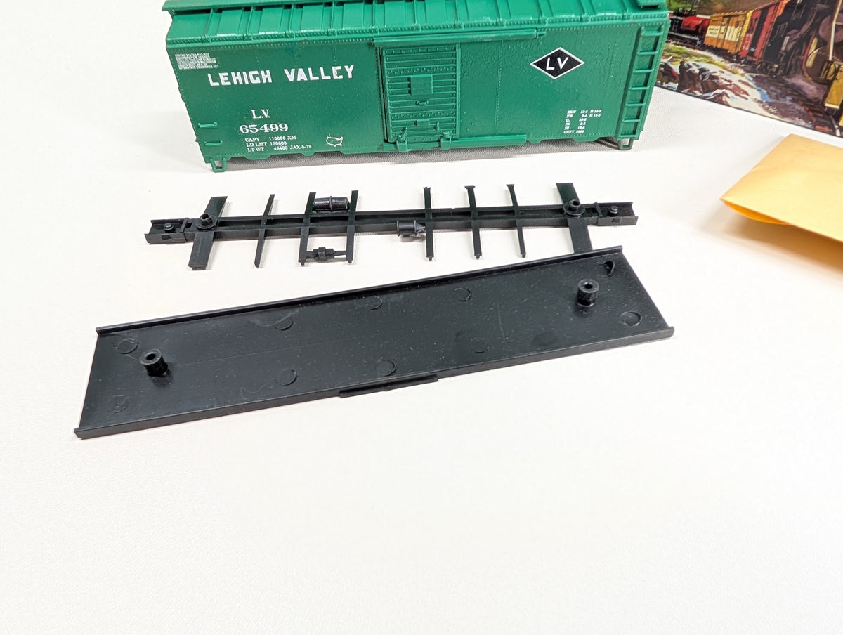 USED Athearn HO Scale 40' Box Car Lehigh Valley LV #65499 Custom KIT