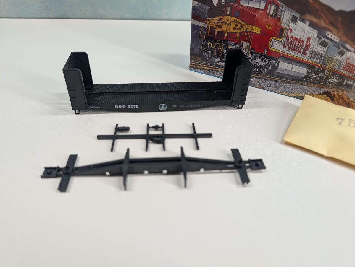 USED Athearn 1451 HO Scale Pulpwood Car Baltimore and Ohio B&O #8075 KIT