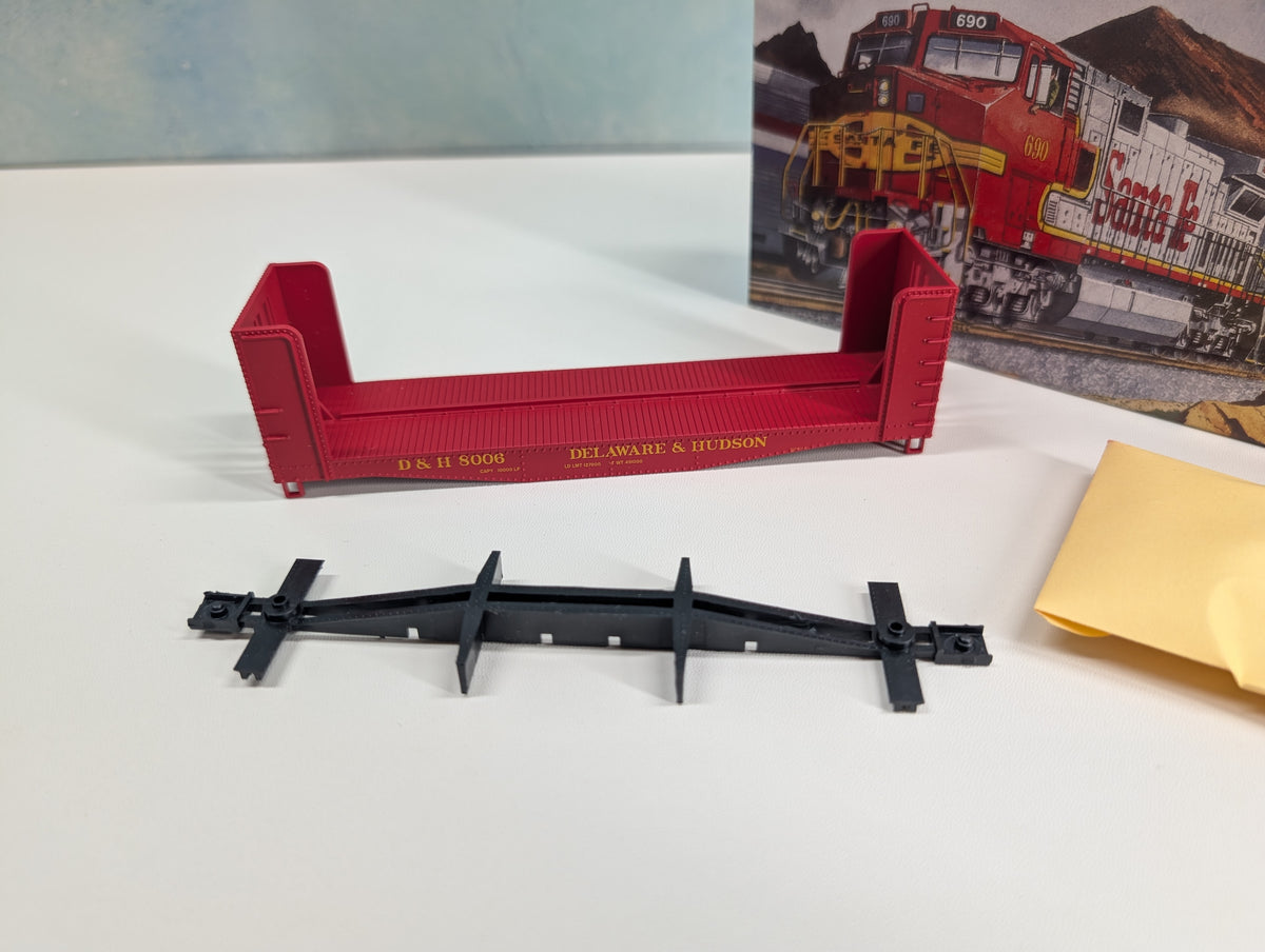 USED Athearn 1460 HO Scale Pulpwood Car Delaware and Hudson D&H #8006 KIT