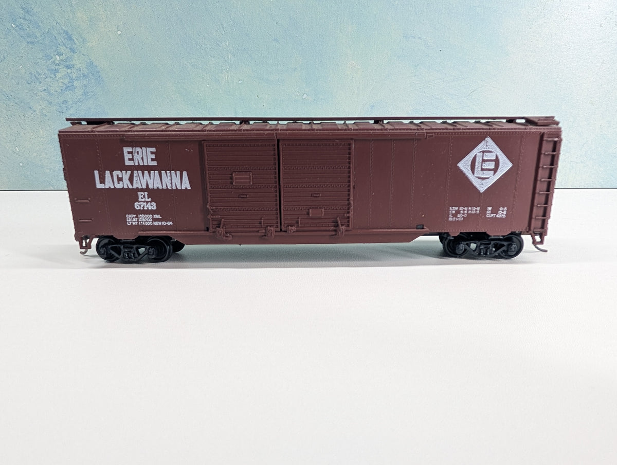 USED Athearn HO Scale 50' DD Box Car Erie Lackawanna EL #67143