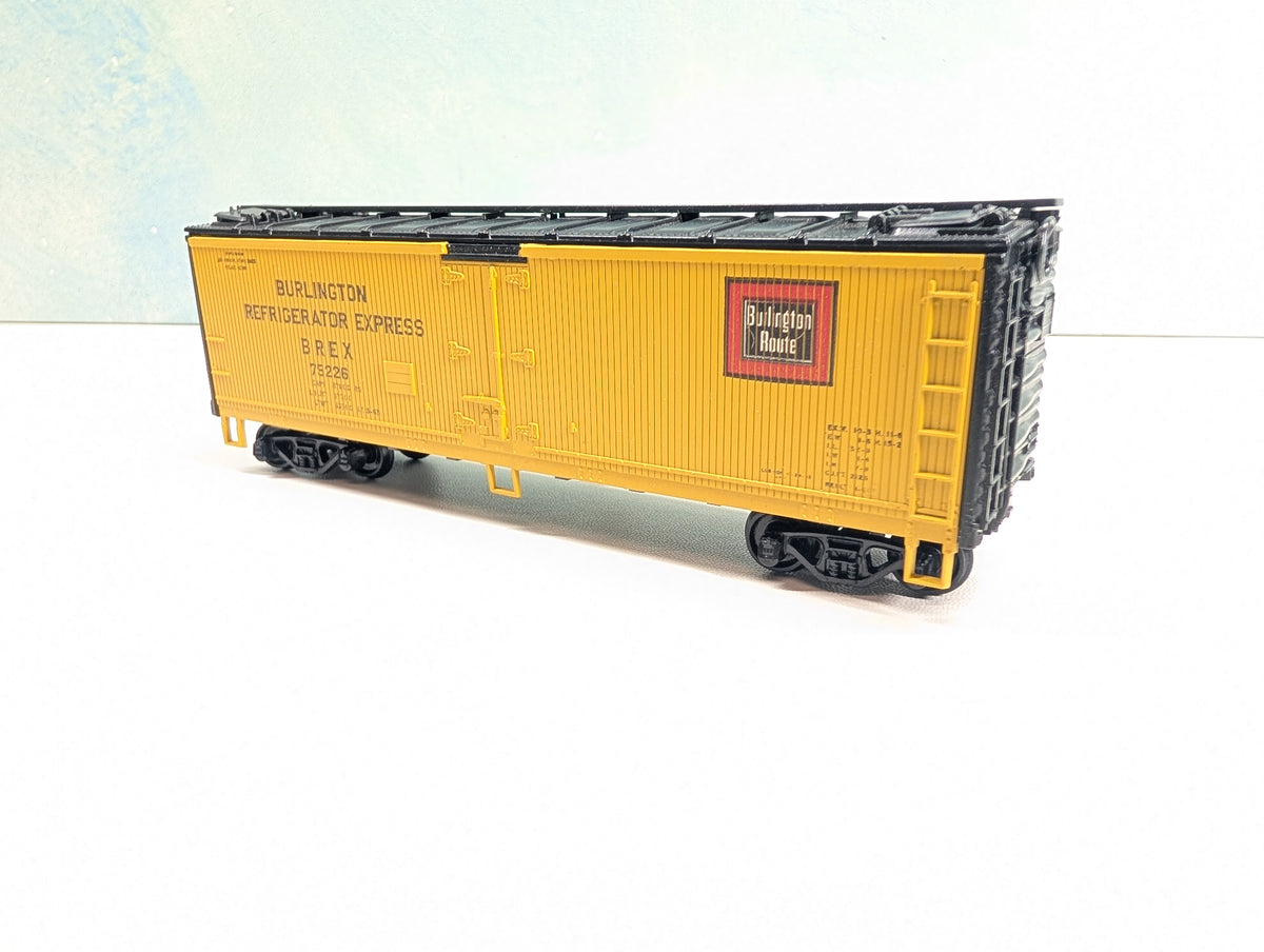 USED Athearn HO Scale 40' Reefer Burlington BREX #75226