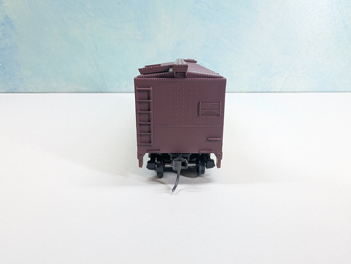 USED TRAIN MINIATURE HO Scale 40' Wood Box Car, Tobacco Series Horse Shoe Tobacco PTC #92