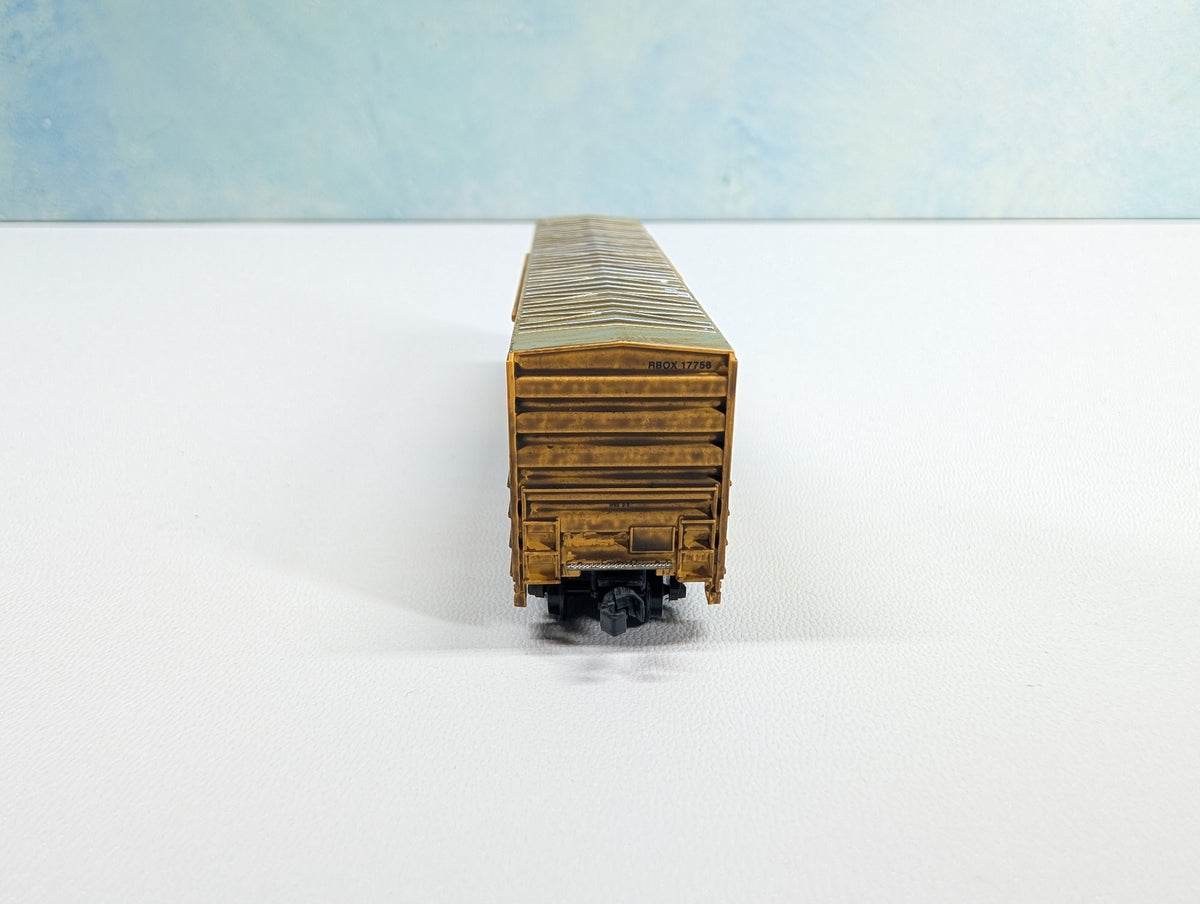 USED Atlas 50002414 N Scale Weathered FMC SD Box Car Railbox RBOX #17756