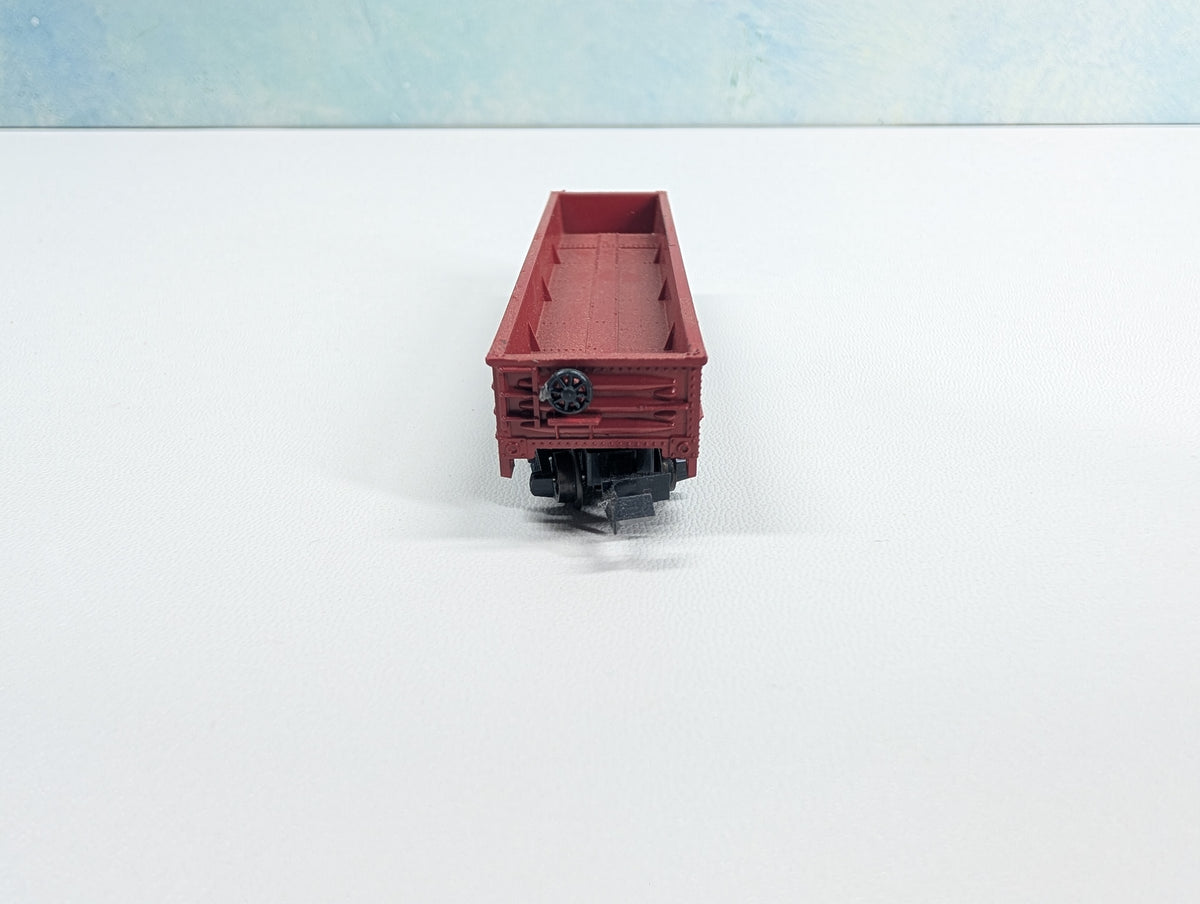 USED Postage Stamp Trains Aurora N Scale Gondola Burlington CB&Q #83116
