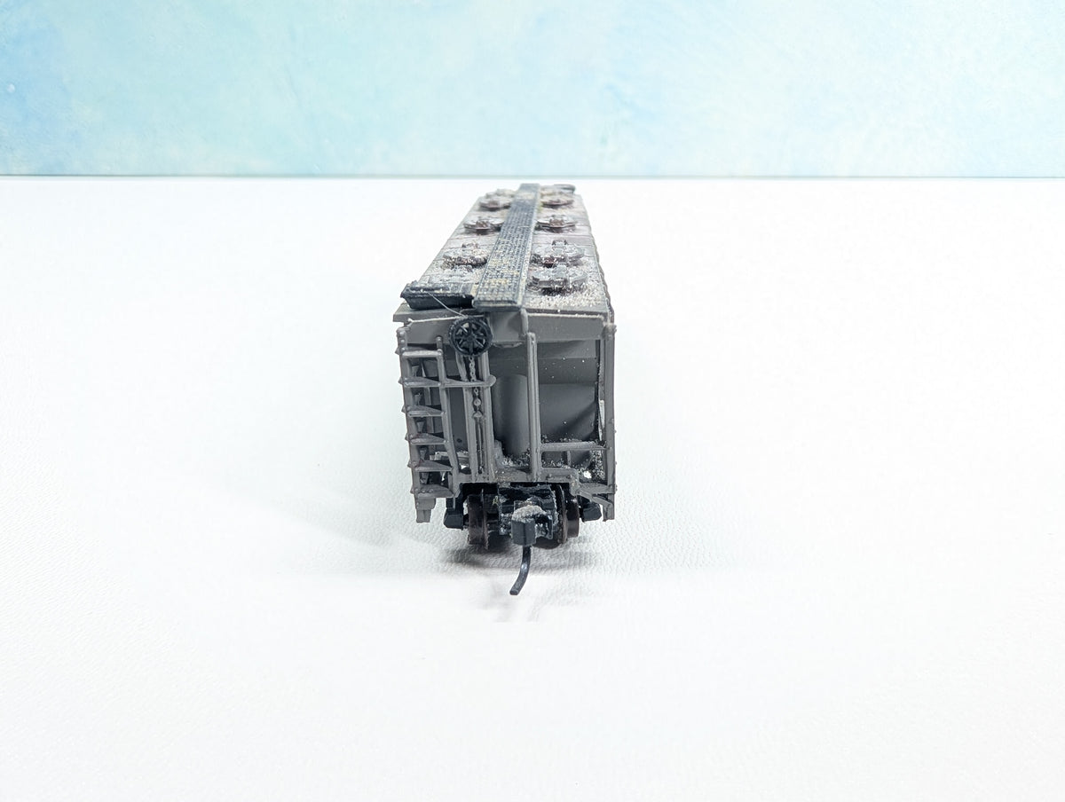 USED N Scale Weathered Covered Hopper Wabash WAB #32985