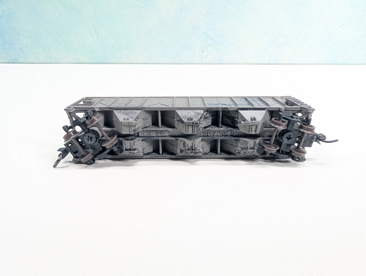 USED N Scale Weathered Covered Hopper Wabash WAB #32985