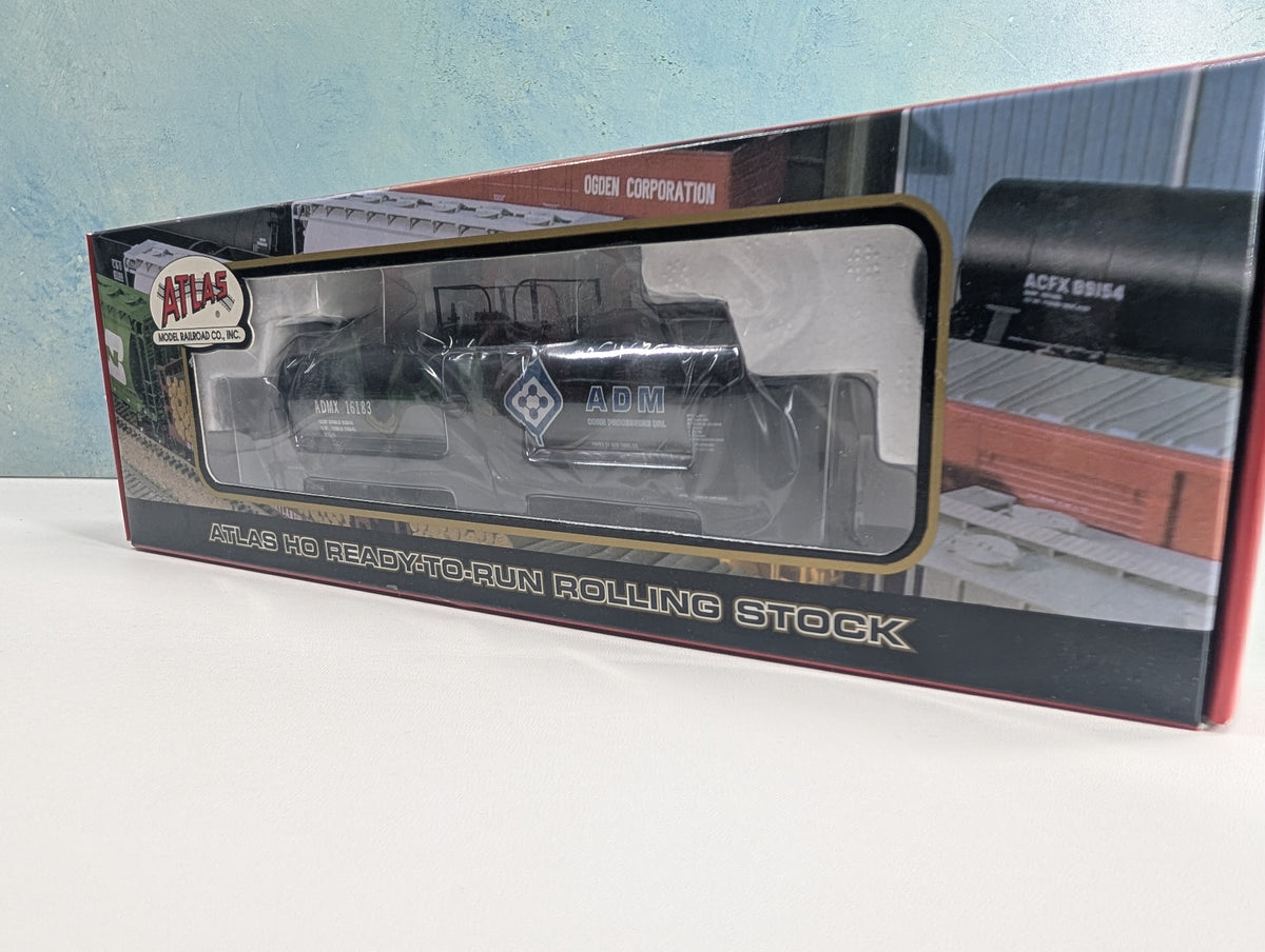 Atlas #6239-1 HO Scale 17.6k Gal Corn Syrup Tank Car Archer Daniels Midland AMDX #16183 Metal Wheels