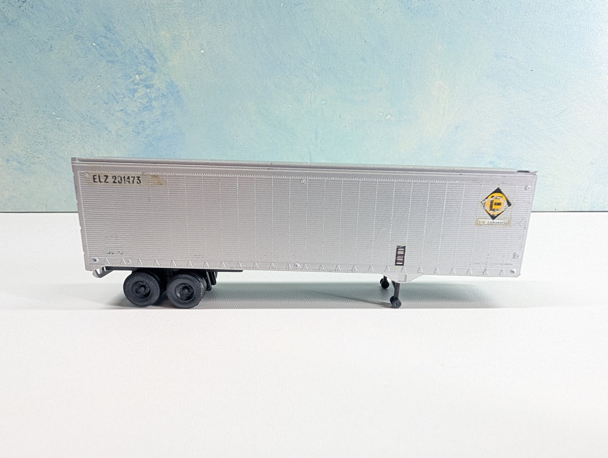USED HO Scale 40' Trailer Erie Lackawanna ELZ #201473 Weathered
