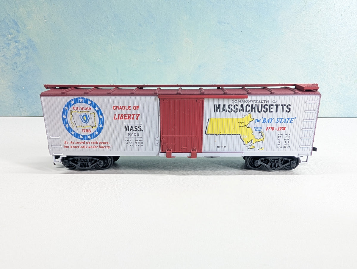 USED TRAIN MINIATURE HO Scale State Car Massachusetts MASS #10106