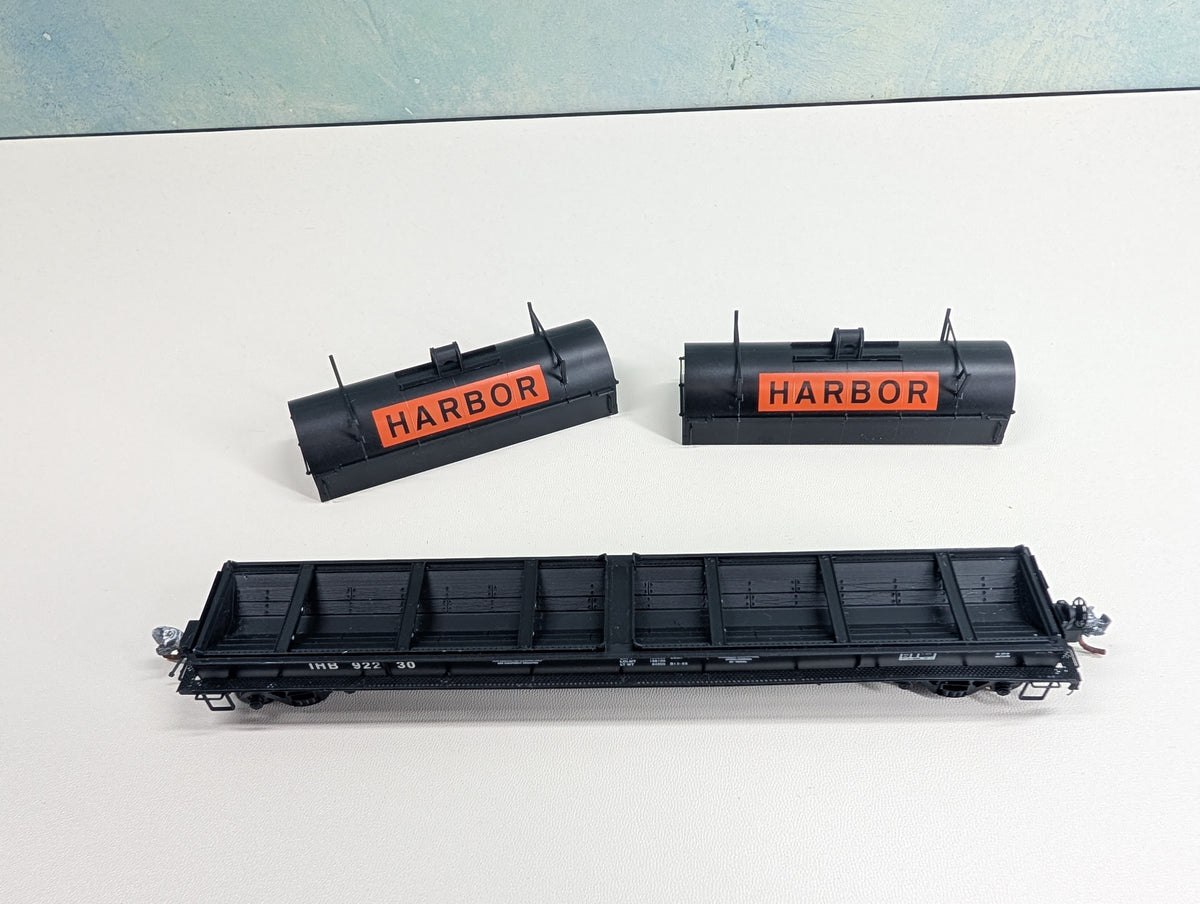 USED Red Caboose HO Scale Coil Car Indiana Harbor Belt IHC #92230 Metal Wheels