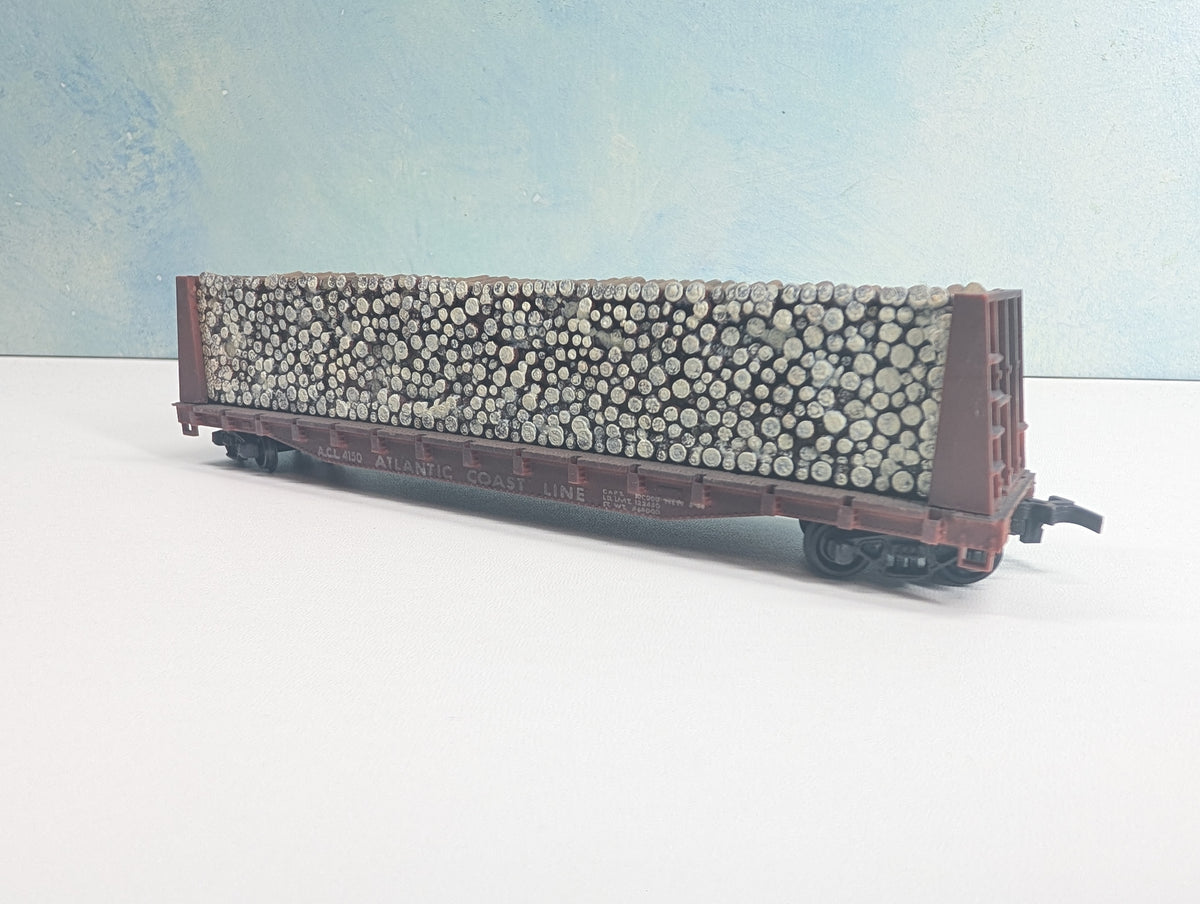 USED Revell HO Scale Bulkhead w/ Load Atlantic Coast Line ACL #4150