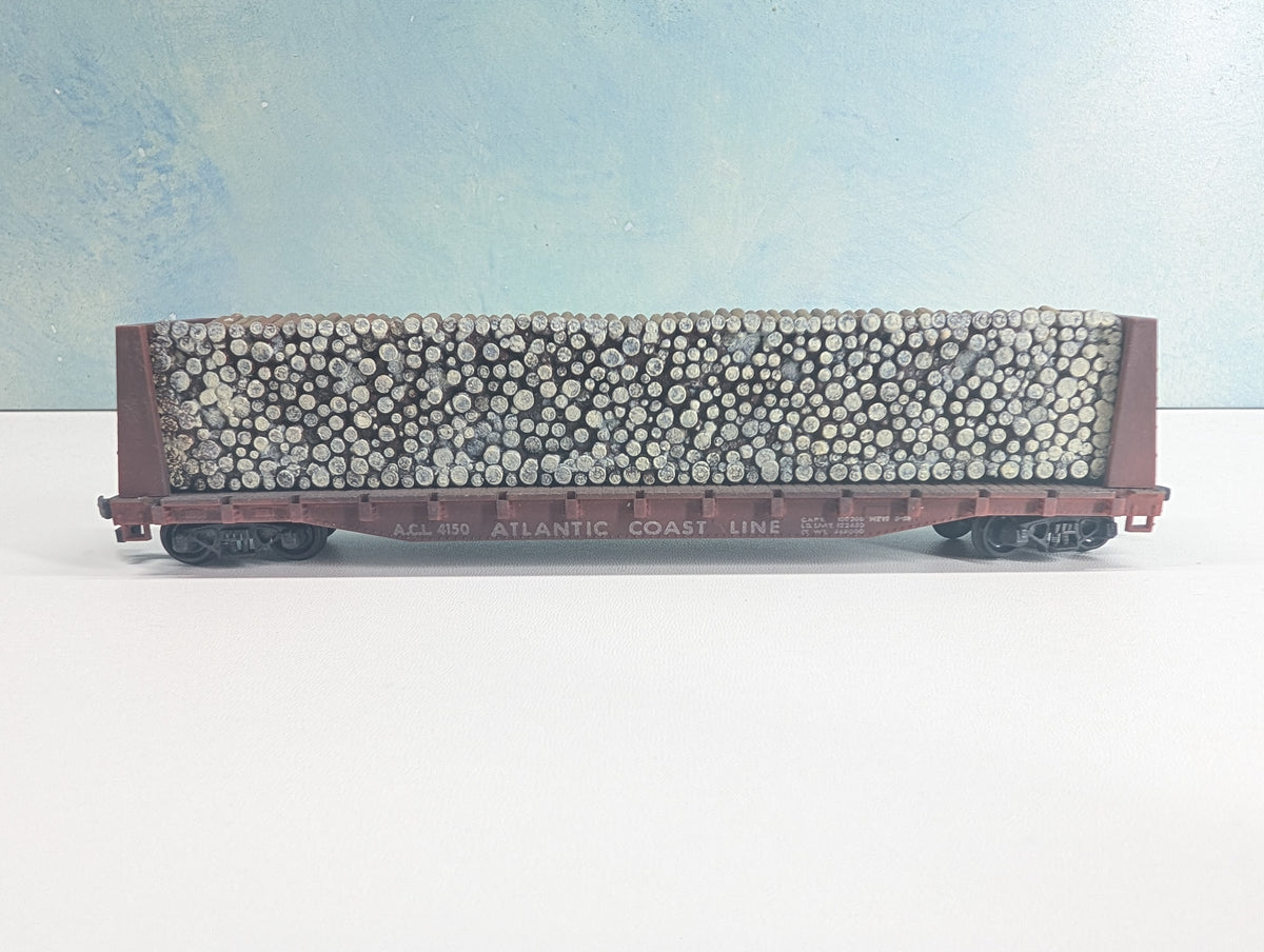 USED Revell HO Scale Bulkhead w/ Load Atlantic Coast Line ACL #4150