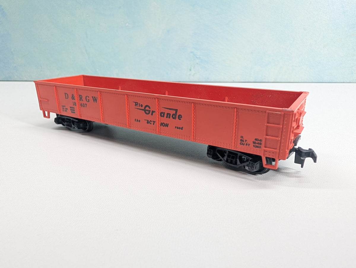 USED HO Scale Gondola Rio Grande D&RGW #18407