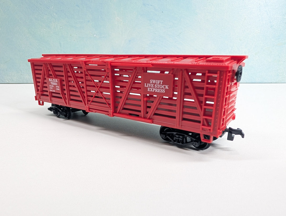 USED Life-Like HO Scale Cattle Stock Car Swift SLXS #72221