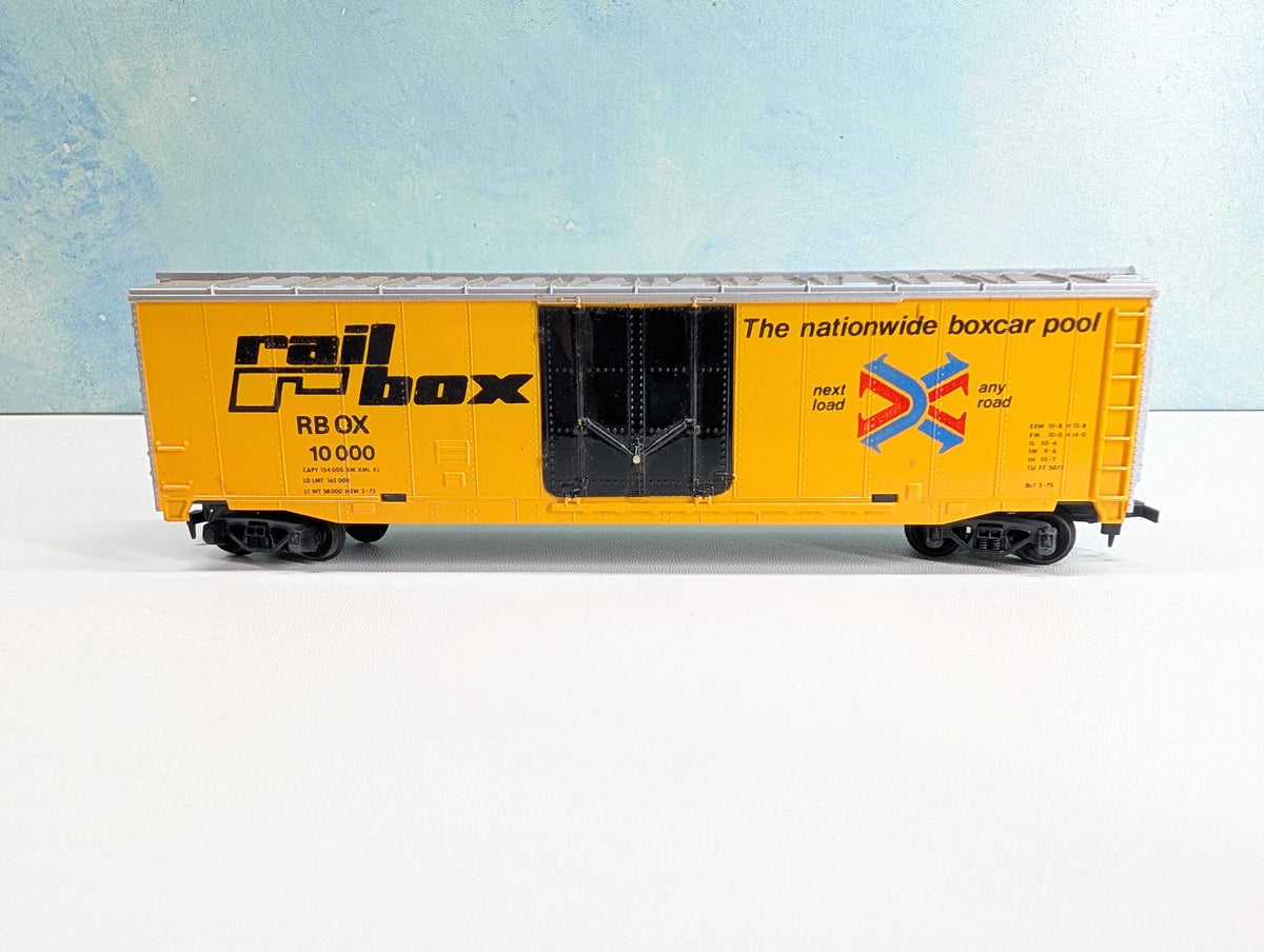 USED Tyco HO Scale 50' Box Car Railbox RBOX #10000