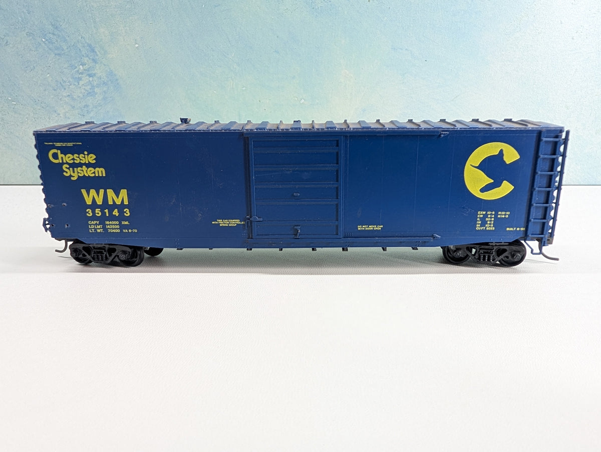 USED HO Scale 50' Box Car Chessie System WM #35143