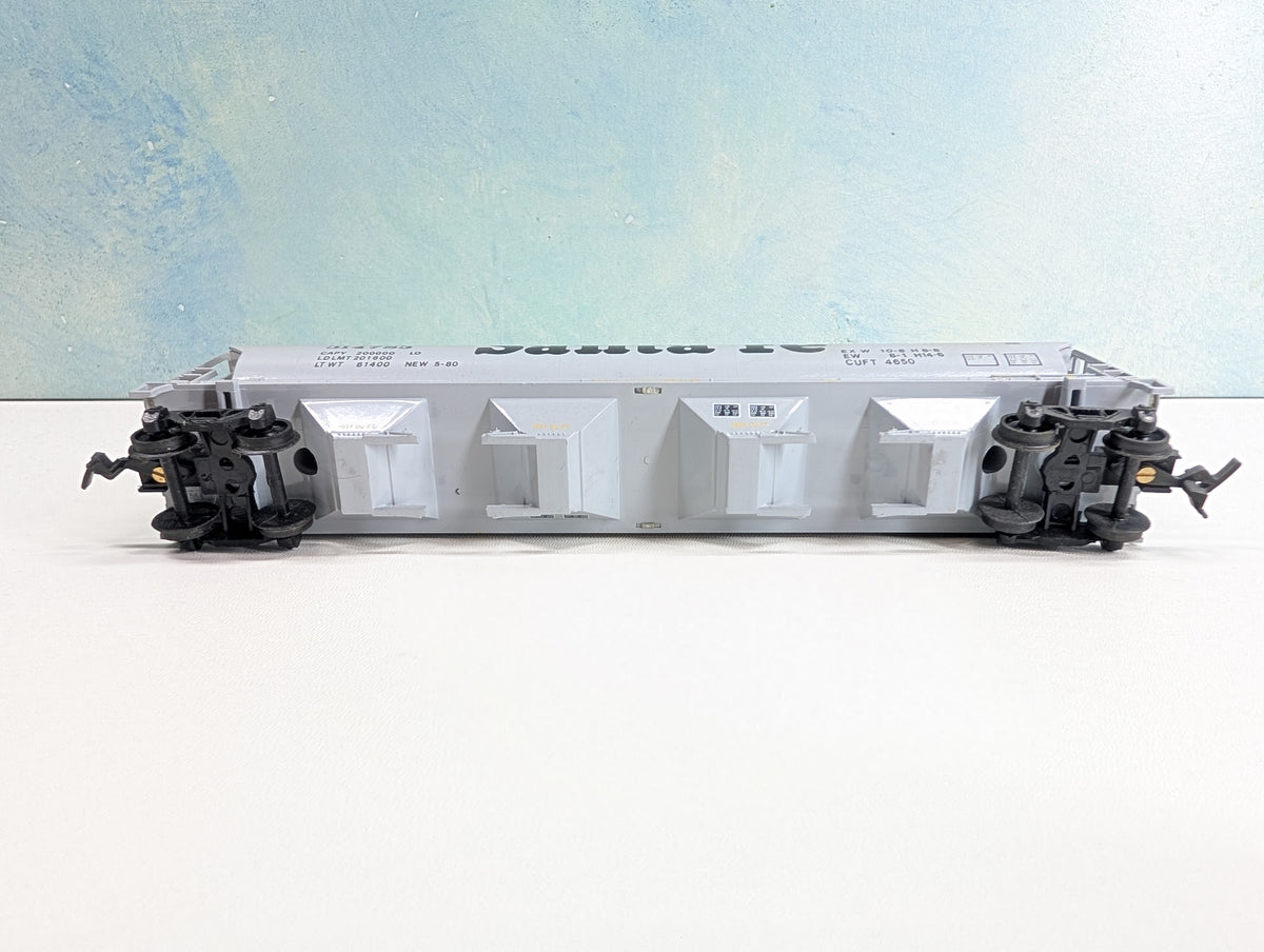 USED Bachmann HO Scale Cylindrical Covered Hopper Santa Fe ATSF #314783