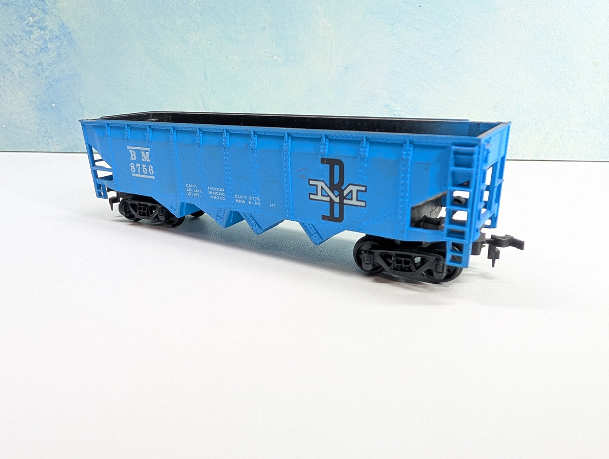 USED Lionel HO Scale Quad Hopper Boston and Maine BM #8756