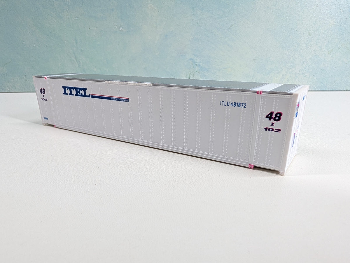 USED Walthers HO Scale 48' Ribbed Side Container ITEL ITLU #481872