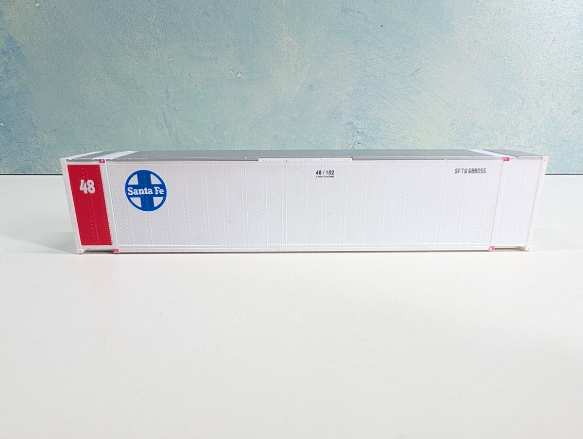USED Walthers HO Scale 48' Ribbed Side Container Santa Fe SFTU #688055